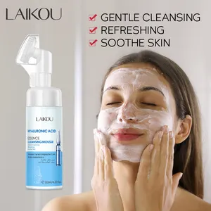 Laikou hyaluronic axit chất làm sạch Mousse rửa mặt sữa rửa mặt bàn chải cho da nhạy cảm nhãn hiệu riêng