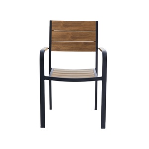 Chouvant Hot selling fast and durable outdoor garden Plastic outdoor chair plastic wood furniture leisure dining chair
