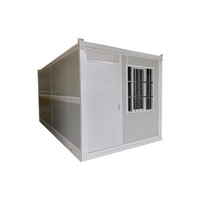 Maison préfabriquée pliable en panneaux d'acier colorés pour chantier de construction Xiamao, maison mobile pliable X-foldable, garantie de 2 ans
