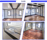 Conteneur préfabriqué pliable temporaire maison préfabriquée 20 pieds avec salle de bain bureau