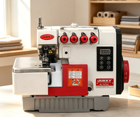 Machine à coudre industrielle à grande vitesse JK747DC, mécanisme à entraînement direct, réalise une couture surjeteuse rapide pour divers matériaux textiles