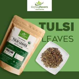 เครื่องปรุงรสแบบดั้งเดิมที่คุ้มค่า ใบโหระพาแห้งทั้งใบ (Tulsi) - Product Image 4