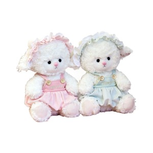 Peluche mouton moelleuse et mignonne avec tenue amovible, adorable jouet en peluche en forme de mouton habillé pour filles, cadeau d'anniversaire et de fêtes - Product Image 6