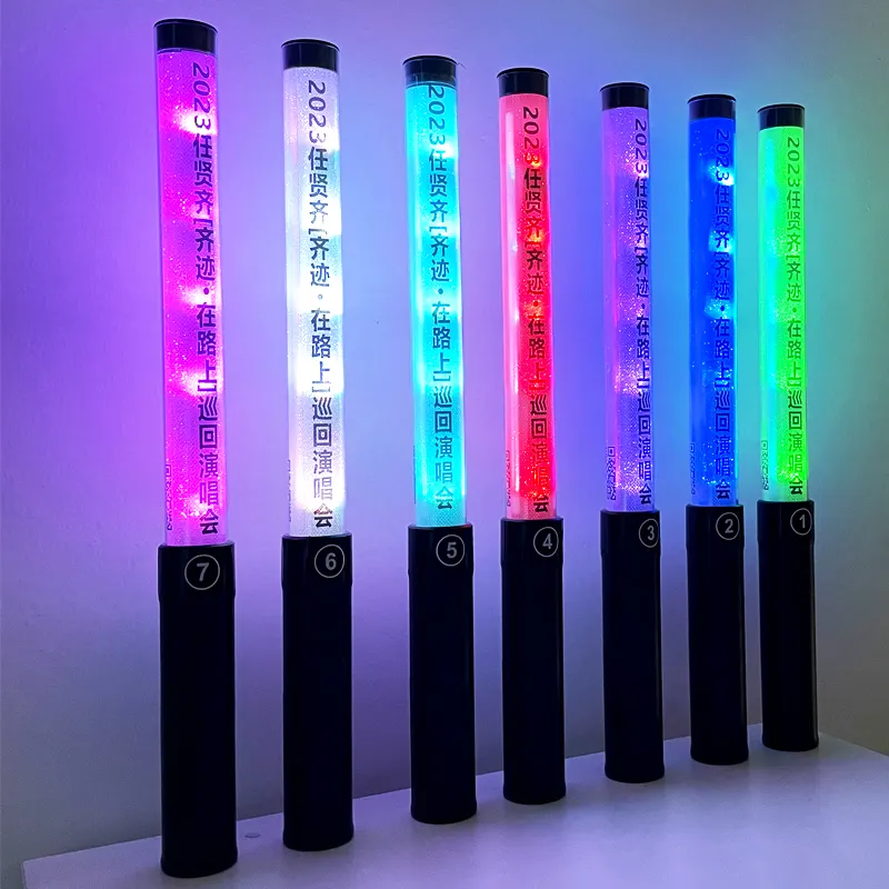 Wholesale plastic led light stick Colorful Glowing Luminous Stick Party Favors Christmas Supply glow in the dark sticks