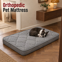 Matelas orthopédique pour chien sur mesure avec étiquettes personnalisées, emballage et housse extérieure amovible lavable pour les gammes de produits pour animaux de compagnie