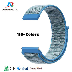 Bracelet en nylon sport 20 mm 22 mm pour Samsung Galaxy Watch, bracelet pour Xiaomi Redmi Watch, Correa pour <span class=keywords><strong>Garmin</strong></span> - Product Image 1