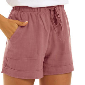 Shorts Casuales de Verano para Mujer, Cintura Alta, Venta al Por Mayor, Shorts Casuales para Mujer Baratos, Hechos a Medida, Shorts Ligeros para Mujer - Product Image 3