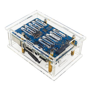 Orange <span class=keywords><strong>Pi</strong></span> 5 Max Caja acrílica Carcasa transparente Caja protectora Ventilador DE REFRIGERACIÓN OPCIONAL y disipadores de calor de aluminio para OPi 5Max - Product Image 5