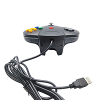 Manette de jeu rétro N64 classique, ghz, contrôleur USB, Joystick, contrôleur de PC, pour Windows et PC