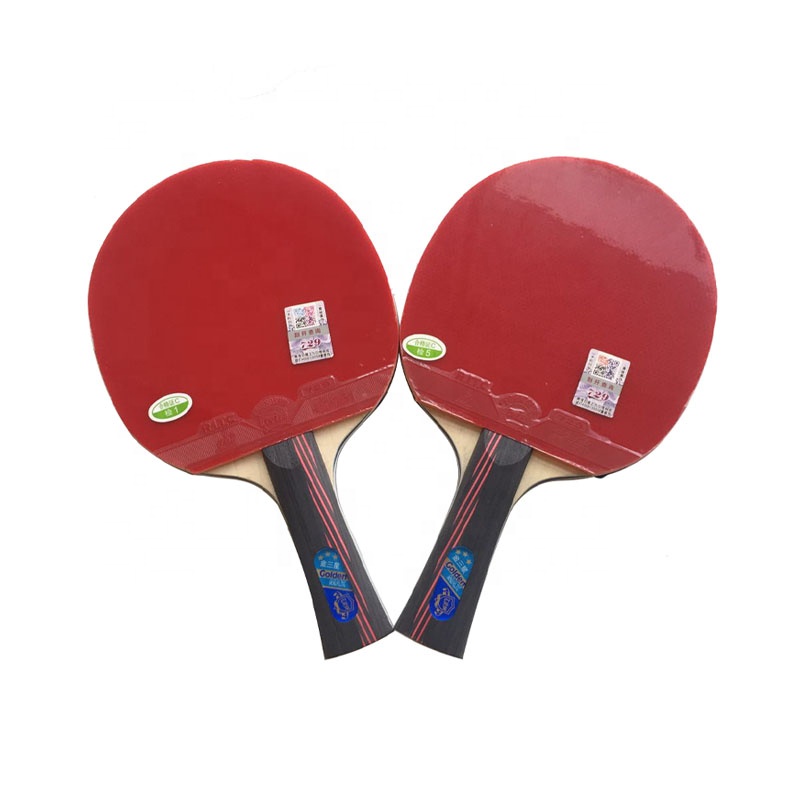 729 doré 3 Étoiles Nouvelle Arrivée 5 Plis En Bois Pur De Raquette de Ping-Pong Super Puissant Raquette De Ping-Pong Chauve-Souris pour Adulte l'entraînement en Club