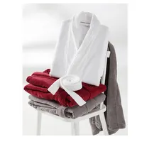 יוקרה לשני המינים חלוק אמבטיה מבוגרים הלבשת סאטן 100% כותנה מלון & ספא סגנון מגבת חלוק