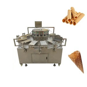 Automatic Gas Thin Waffle Cone <strong>Machine</strong> Production Line <strong>Egg</strong> <strong>Roll</strong> <strong>Biscuit</strong> Cookie <strong>Making</strong> Forming <strong>Machine</strong> - Product Image 1