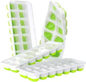 冰块托盘4包，14个立方体托盘 (4包) (4包-56个立方体)