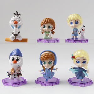 Ensemble de 6 figurines d'anime Elsa et Anna, <span class=keywords><strong>Reine</strong></span> <span class=keywords><strong>des</strong></span> <span class=keywords><strong>neiges</strong></span>, version Q, surgelées, en gros, pour <span class=keywords><strong>la</strong></span> revente - Product Image 5