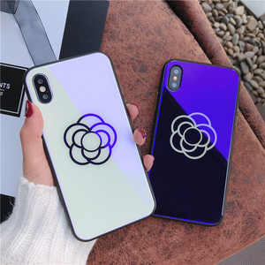Custom TPU cubierta móvil para <span class=keywords><strong>iPhone</strong></span> 7 6X8 6 s más 9 H vidrio templado caso de mármol brillante diseño - Product Image 5