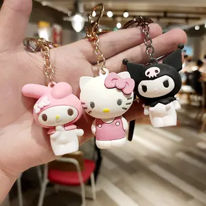 Wholesale Custom Pendant PVC Rubber Key Chain Soft Cartoon Character Keychain