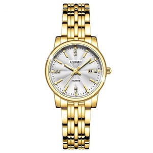 Montres à quartz de haute qualité pour hommes et femmes avec aiguilles lumineuses, affichage du calendrier, étanches 30M, en acier inoxydable, montre de couple - Product Image 3