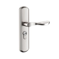 Serrure de porte antivol silencieuse réglable avec finition dorée Design moderne fil d'acier noir pour chambre à coucher Villa Home Application