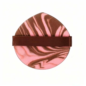 Esponja de Maquillaje Suave en Forma de Lágrima con Diseño Marmoleado y Correa de Cinta para Corrector, Base Líquida y Herramientas de Cosmética - Product Image 1