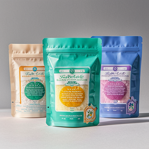 Gravure Printed Matte Foil Packaging Bag <b>Zip</b> Lock Resealable Stand up <b>Pouch</b> Recyclable PE Material - Product Image 4