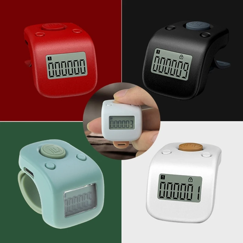 thumbnail image 2 of Jual Tasbih Mini Digital LCD Muslim Electronic Finger Ring Hand Tally Counter 9 Digit-Suning 2 of 12