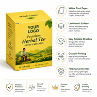 Boîte d'emballage pliable en carton blanc personnalisée pour café instantané, thé, boissons solides, jus lyophilisés, boîtes en papier