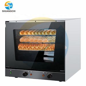 Four à convection commercial à 4 niveaux Shuangchi, nouveau modèle, en acier inoxydable, pour la cuisson du pain, intégré au bureau - Product Image 1