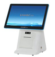 Terminal Punto de Venta Todo en Uno Liverdol de 15.6 Pulgadas con Pantalla Táctil, Sistema Windows, Caja Registradora, Impresora Térmica Integrada de 80 mm, Automática