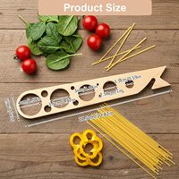 Outil de mesure pour spaghetti en bois, outil de mesure rapide des portions de pâtes en bois pour la cuisine
