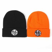 Fitspi Vente en gros Anime Son Goku Kakarotto Costume de cosplay Bonnet d'hiver chaud brodé Bonnet tricoté Dropshipping