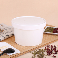 Bol en papier kraft personnalisé, écologique et jetable, avec couvercle, pour nouilles, salades et plus, disponible en 16oz, 24oz, 32oz, 40oz
