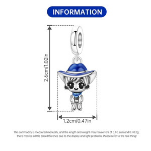 Colgante decorativo de vaquero del oeste de resina epoxi, diseño original, accesorio para mujer, moderno y versátil - Product Image 3