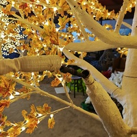 Lumières de Noël artificielles LED durables et étanches IP65 3M, couleur personnalisée, décoration festive extérieure, alimentation CC
