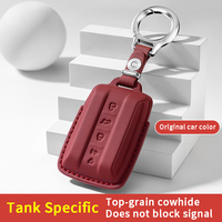 Housse de protection antichoc pour clé de voiture électrique avec boucle métallique compatible avec les clés à distance TANK 300 400 500 700 - Accessoires auto