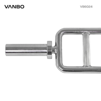 Barre de triceps multi-prise VANBO en gros pour hommes et femmes, barre de triceps de 34,5 pouces avec manchon de 50 mm pour l'entraînement des bras à domicile et en salle de sport
