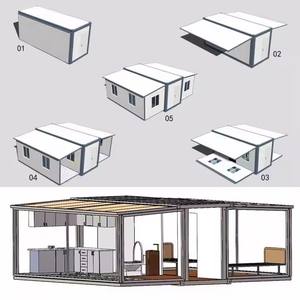 Maison conteneur préfabriquée moderne 1 chambre Bon marché UPS <span class=keywords><strong>Depot</strong></span> Petite structure modulaire en acier à vendre - Product Image 4