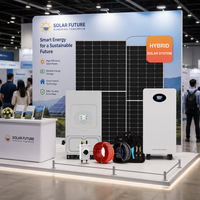 Système d'énergie solaire hors réseau E-Nice 5KW 10KW, panneaux solaires avec batterie et onduleur, kit complet, système d'énergie solaire hybride