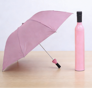 Promotion Multiple Colors Creative Folding Fashionable Boutique <b>Windproof</b> Wine Bottle <b>Umbrella</b> With Color/Logo - Product Image 1