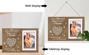 Fashionable Natural Wood Color Pet <strong>Memorial</strong> <strong>Frame</strong> Wooden Board for Love Pet Keepsake Sympathy Loss Souvenir Gifts for Your Belov - Product Image 4