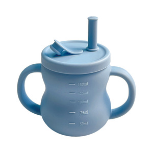 แก้วหัดดื่มซิลิโคนปลอดสาร BPA เป็นมิตรกับสิ่งแวดล้อม พร้อมหลอดซิลิโคน ป้องกันการหก - Product Image 4