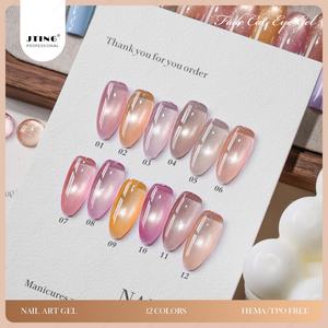 JTING Colección de Esmaltes de Uñas en Gel Efecto Ojo de Gato Magnético de 12 Colores, Sin TPO, Sin HEMA, Proveedor OEM Personalizado - Product Image 4