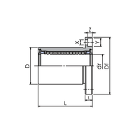 Rodamiento Lineal MYT LMK20UU de Doble Sellado con Brida Cuadrada para Carga Pesada, 20x32x42mm, Antioxidante, para Robots CNC Automáticos