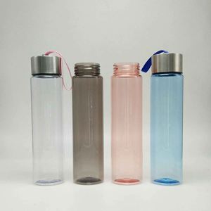 Botella de Agua de Plástico de 500 ml con Tapa de Rosca y Correa, Libre de BPA, Diseño Minimalista, Unisex, para Uso en Exteriores, Artículo TA-4093 - Product Image 2