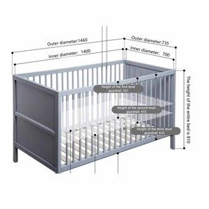 Cuna de Bebé de Lujo Personalizada, Moderna, Portátil, de Madera Segura, para Bebés y Niños, para el Hogar, Hospital y Escuela - Product Image 4