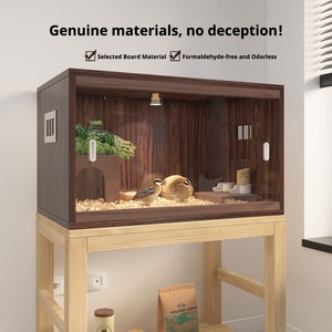 Yalıtımlı, Kolay Temizlenen Büyük Ahşap Civciv Kafesi (Bıldırcın Civcivleri, Hamsterler İçin) Çoklu Boyutlarda - Product Image 4