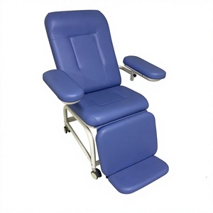 Chaise médicale multifonctionnelle manuelle pour dialyse et prélèvement sanguin, en acier inoxydable 304, inclinable, durable, pour hôpital et clinique - Product Image 2