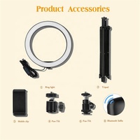 10 pouces pliable Led Ring Light Selfie Ring Light avec support pour la photographie