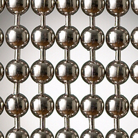 Nouvelle Rideau de Perles Coulissantes en Organza Jacquard avec Perles Métalliques, Design Art Déco Tendance