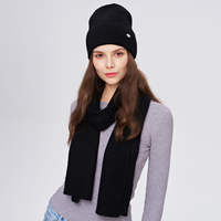 Ensemble de bonnets et d'écharpes pour femmes, bonnet en tricot de laine avec longue et douce écharpe scintillante, cache-cou, 2 en 1, cadeau