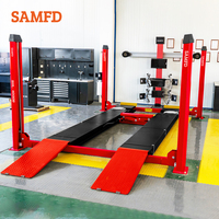 Machine d'alignement de roues 3D professionnelle SAMFD avec affichage numérique, simulation dynamique 3D, certifiée CE, adaptabilité universelle pour atelier de pneus